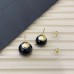 Replica Ysl Cassandre Pearl Earrings In Black