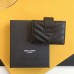 Replica Ysl Cassandre Matelasse Business Card Case in Black with Black Hardware