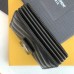 Replica Ysl Cassandre Matelasse Business Card Case in Black with Silver Hardware