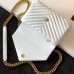 Replica Ysl Medium College Handbags in White with Gold Hardware