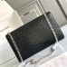 Replica Ysl Medium Kate Tassel Bag in Croco Black with silver hardware