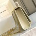 Replica Ysl Medium Kate Tassel Bag in Embossed White with gold hardware
