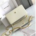 Replica Ysl Medium Kate Bag  in White with Gold Hardware