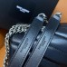 Replica Ysl Medium LouLou Bag in black with silver