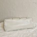Replica Ysl Medium Puffer Bag white with silver hardware