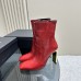 Replica Ysl auteuil booties red