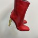 Replica Ysl auteuil booties red
