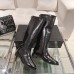 Replica Ysl hunt boots black