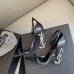 Replica Ysl Opyum Sandals In Smooth Leather with Silver Hardware