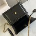 Replica Ysl Medium Sunset Flap Bag in Black with Gold Hardware