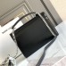 Replica Ysl Sunset Top Handle Flap Bag in Black with Silver Hardware
